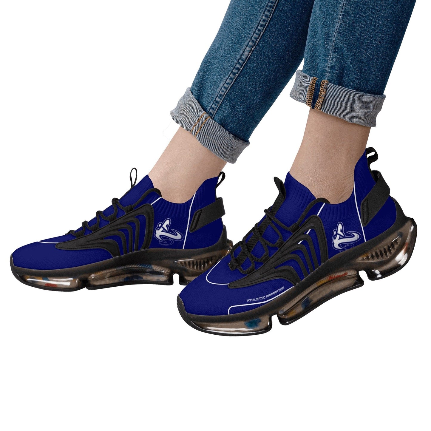 
                  
                    Athletic Apparatus Dark Navy BS Womens Air Heel React Sneakers
                  
                