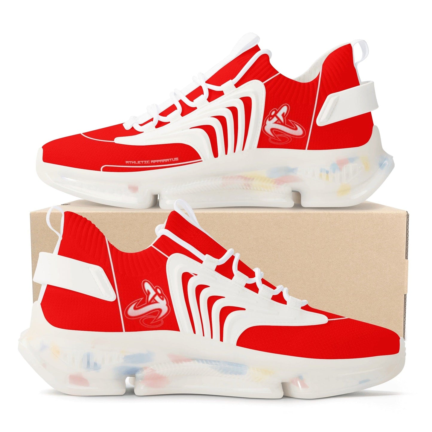 
                  
                    Athletic Apparatus Red WS Mens Air Heel React Running Shoes
                  
                