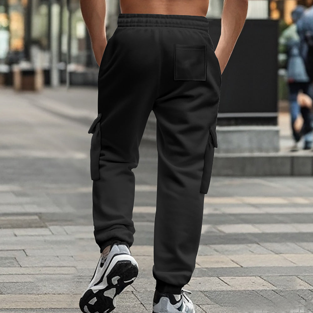 A.A. Black Men's Fleece Pants