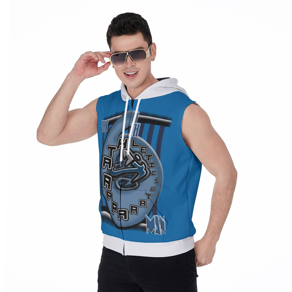 
                      
                        All-Over Print Men's Zipper-Up Sleeveless Hoodie
                      
                    