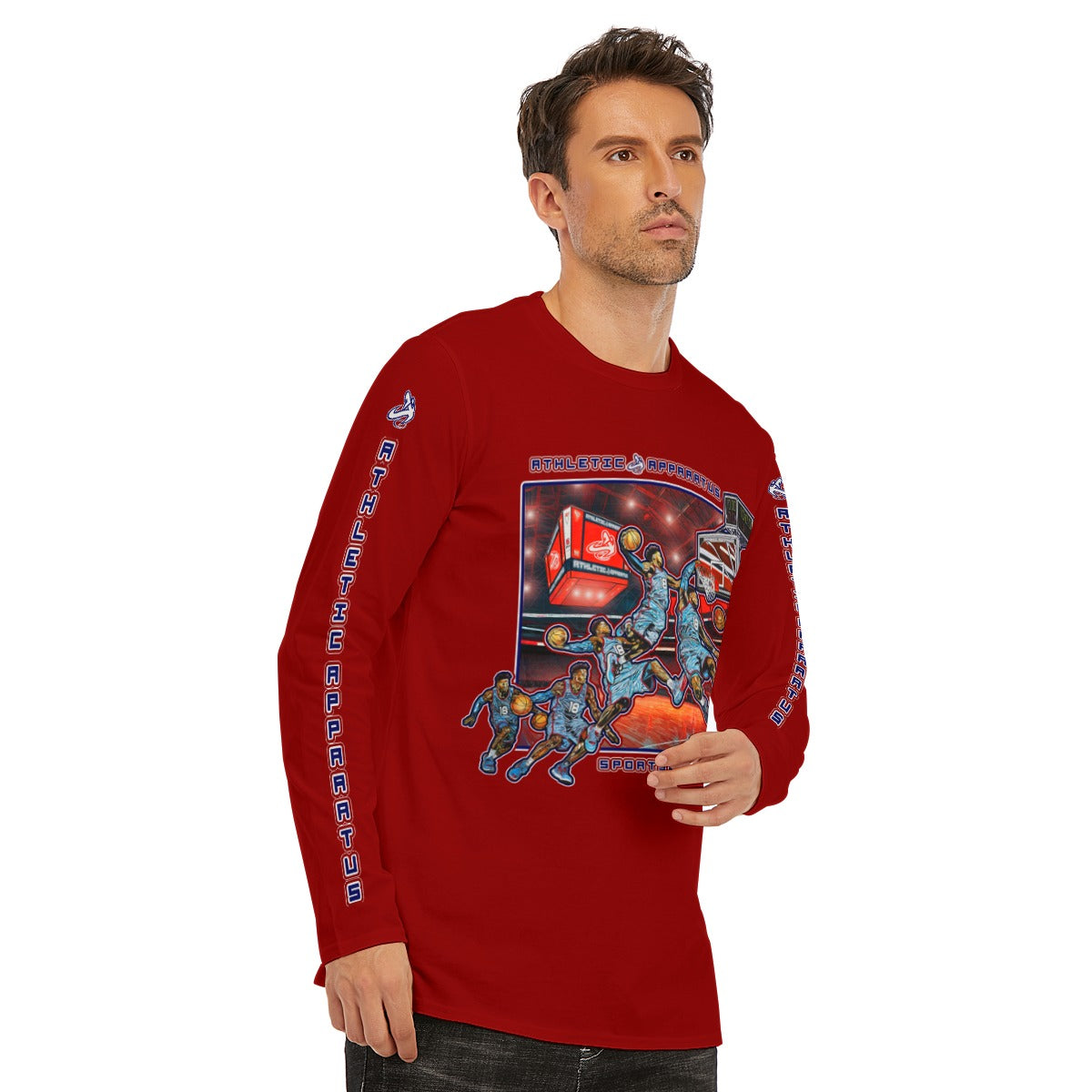 A.A. Red RWBL Long Sleeve Basketball Technique Dominate