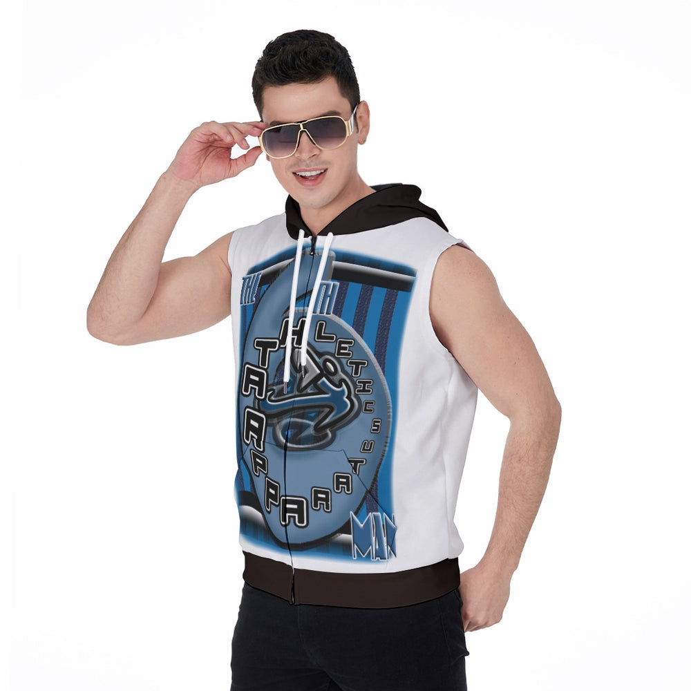 
                      
                        All-Over Print Men's Zipper-Up Sleeveless Hoodie
                      
                    