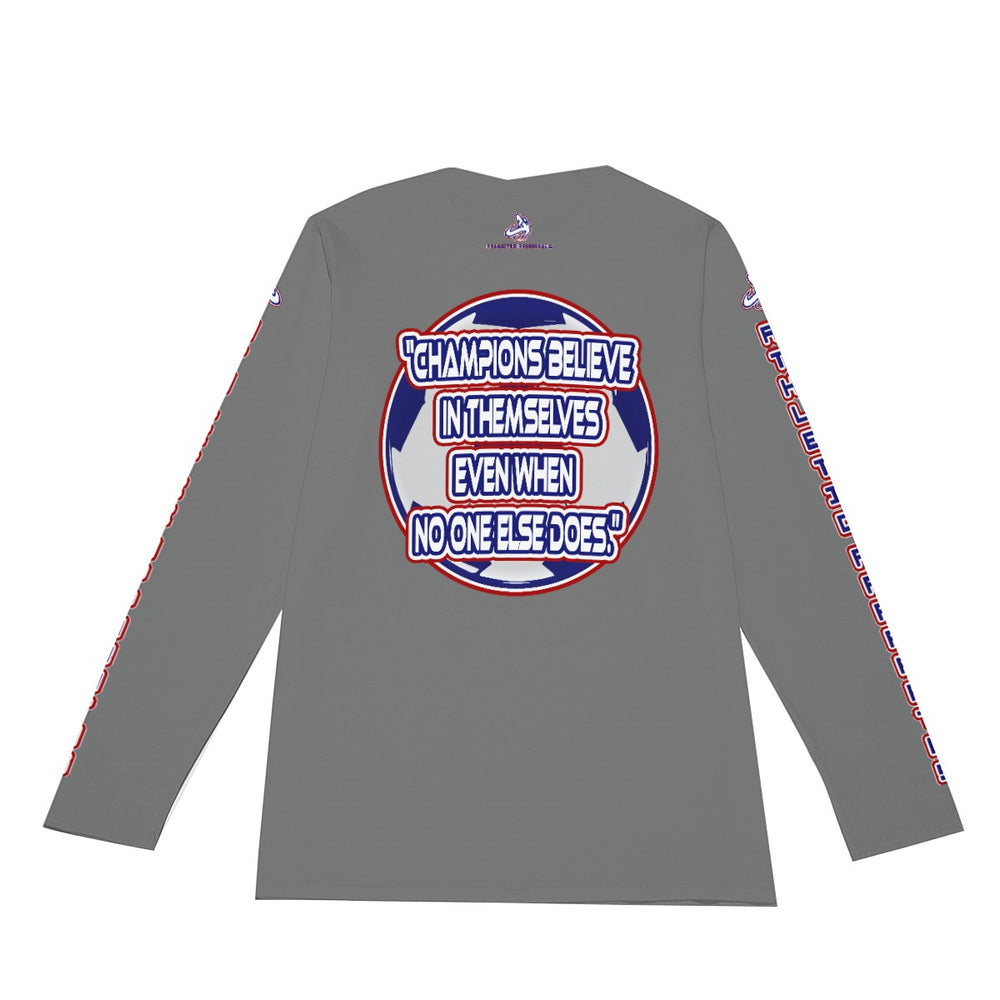 
                      
                        A.A. Grey RWBL Long Sleeve Soccer Champions Believe
                      
                    