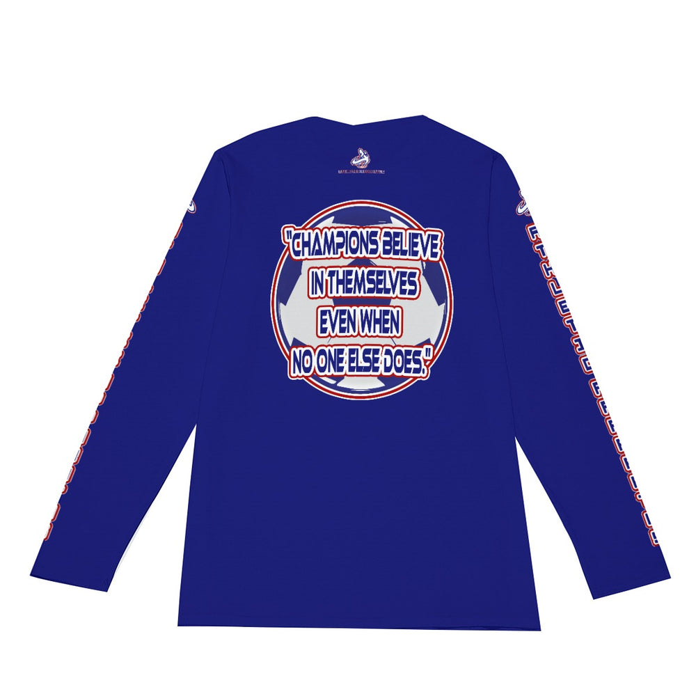 
                      
                        A.A. Navy RWBL Long Sleeve Soccer Champions Believe
                      
                    