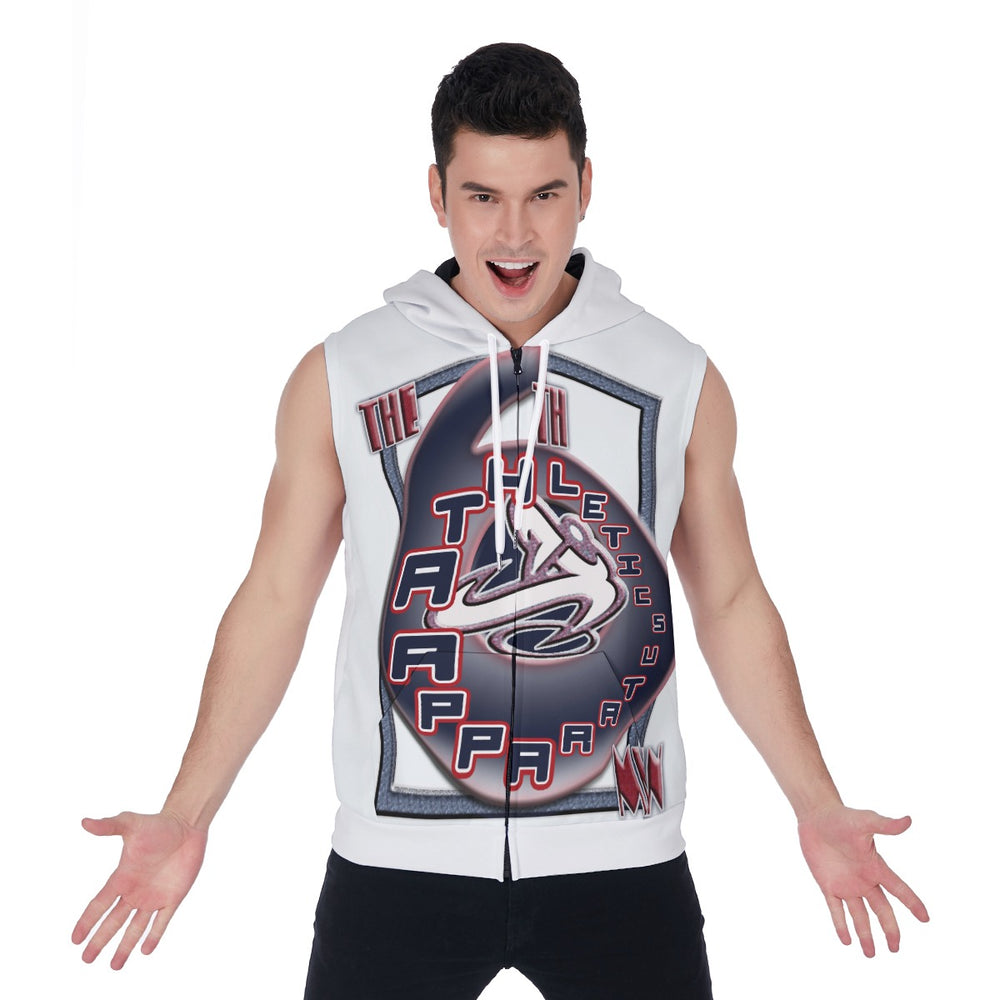 
                      
                        All-Over Print Men's Zipper-Up Sleeveless Hoodie
                      
                    