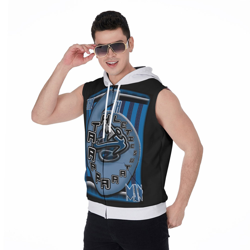 
                      
                        All-Over Print Men's Zipper-Up Sleeveless Hoodie
                      
                    