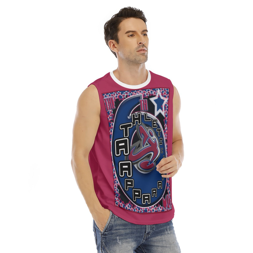 
                      
                        Usa Red  Print Men's O-neck Tank Top
                      
                    