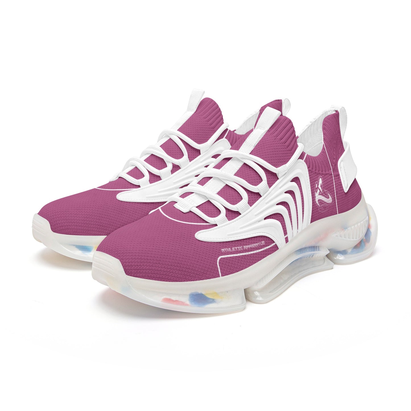 Athletic Apparatus Dark Pink Unisex Air Heel React Sneakers