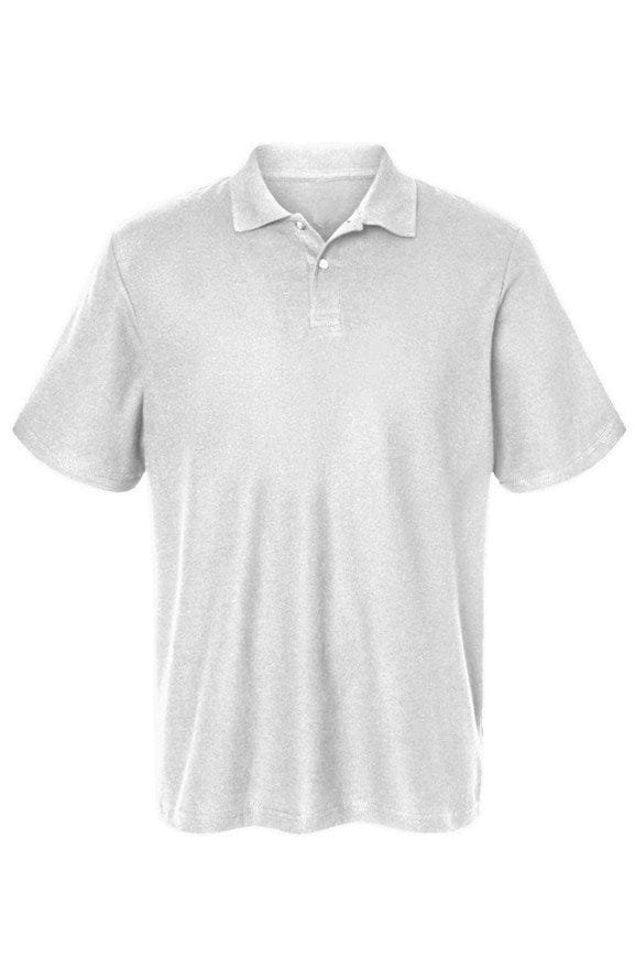 Athletic Apparatus White Cotton Pique Polo