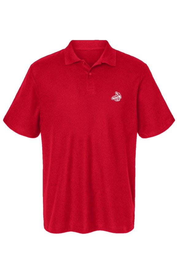 Athletic Apparatus Red Cotton Pique Polo