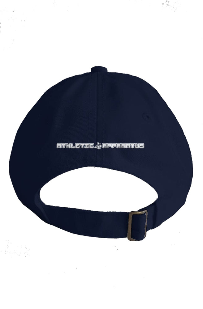 
                      
                        Athletic Apparatus Navy premium dad hat
                      
                    