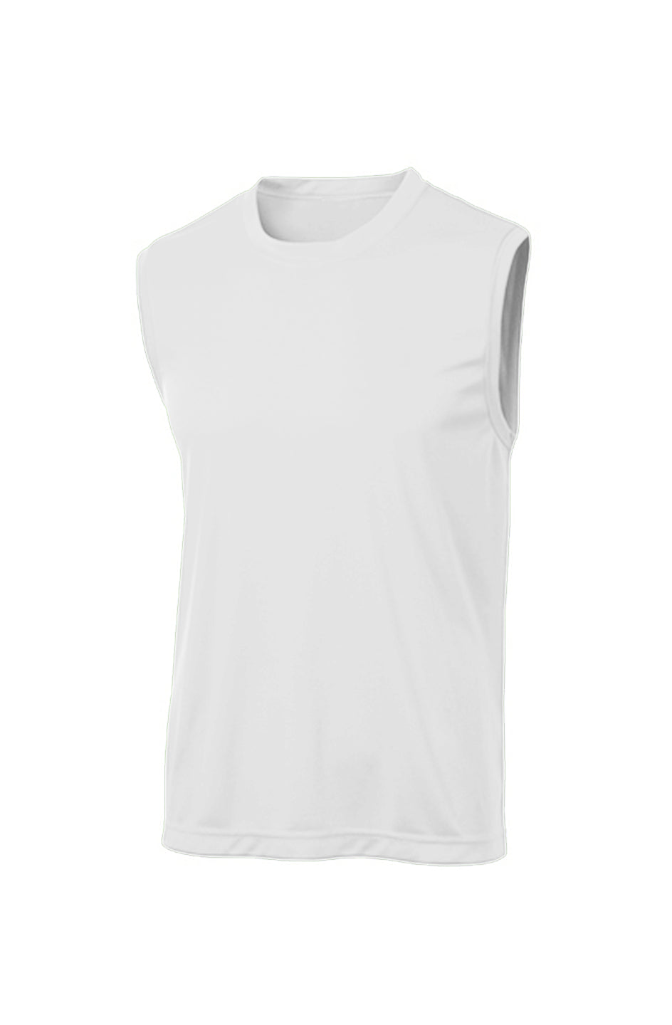 A.A. White Sleeveless Competitor Tee