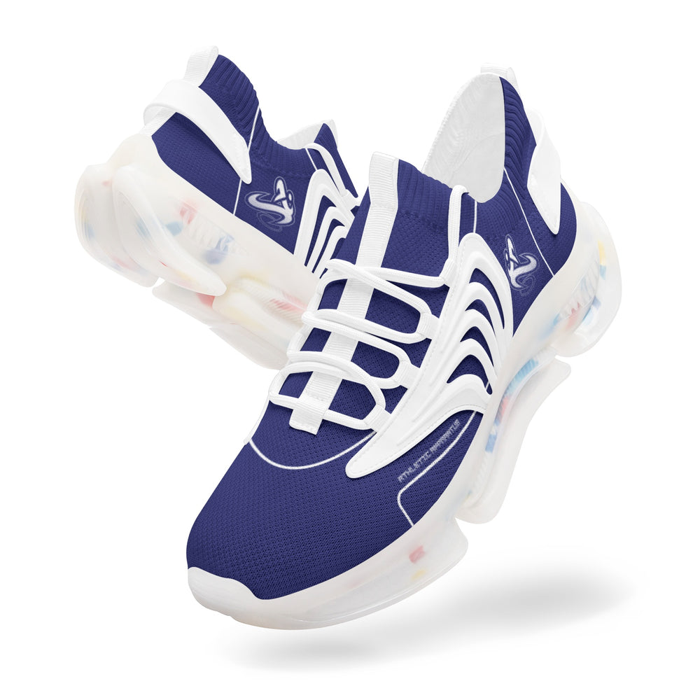 
                      
                        Athletic Apparatus Navy Blue Unisex Air Heel React Sneakers
                      
                    