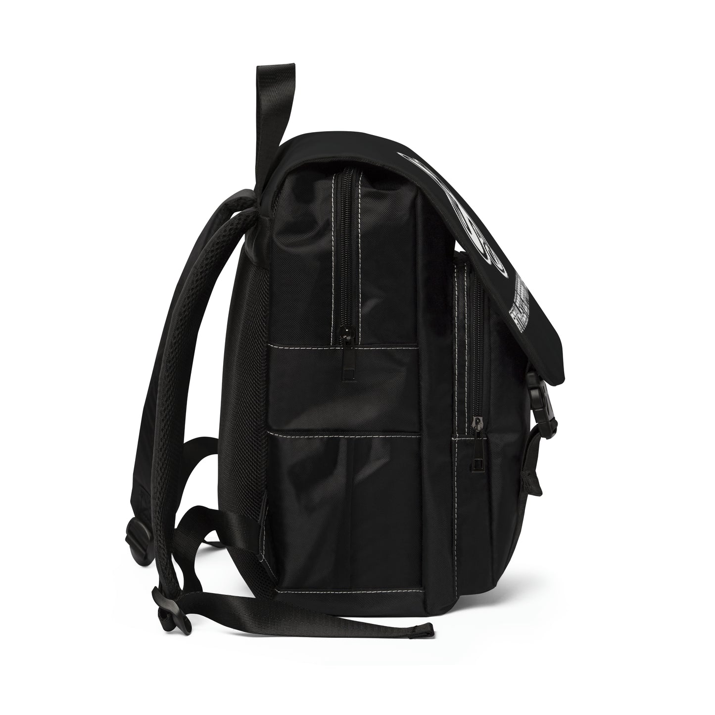 A.A. Black Unisex Casual Shoulder Backpack