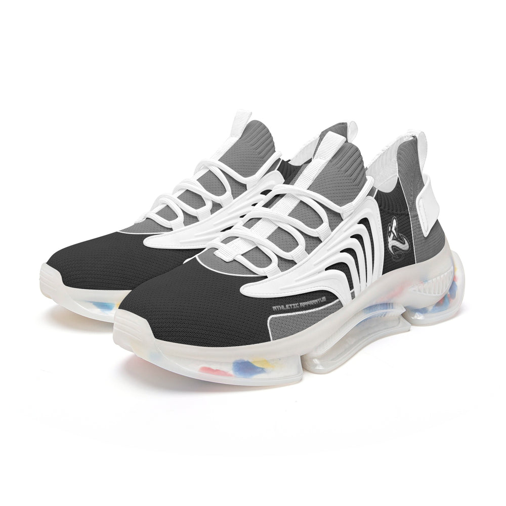 Athletic Apparatus Black Grey Unisex Air Heel React Sneakers