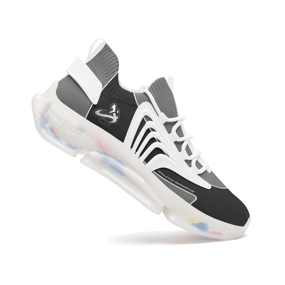 Athletic Apparatus Black Grey Unisex Air Heel React Sneakers