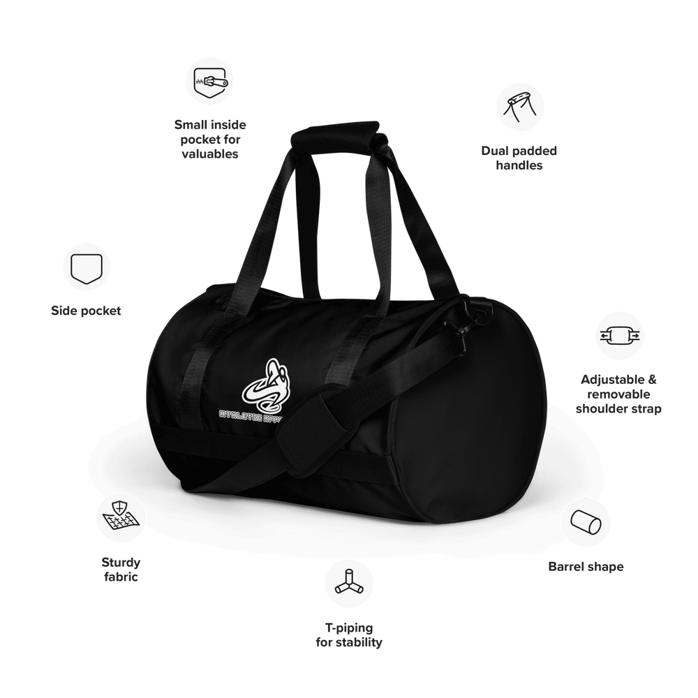 
                      
                        Athletic Apparatus Black gym bag
                      
                    