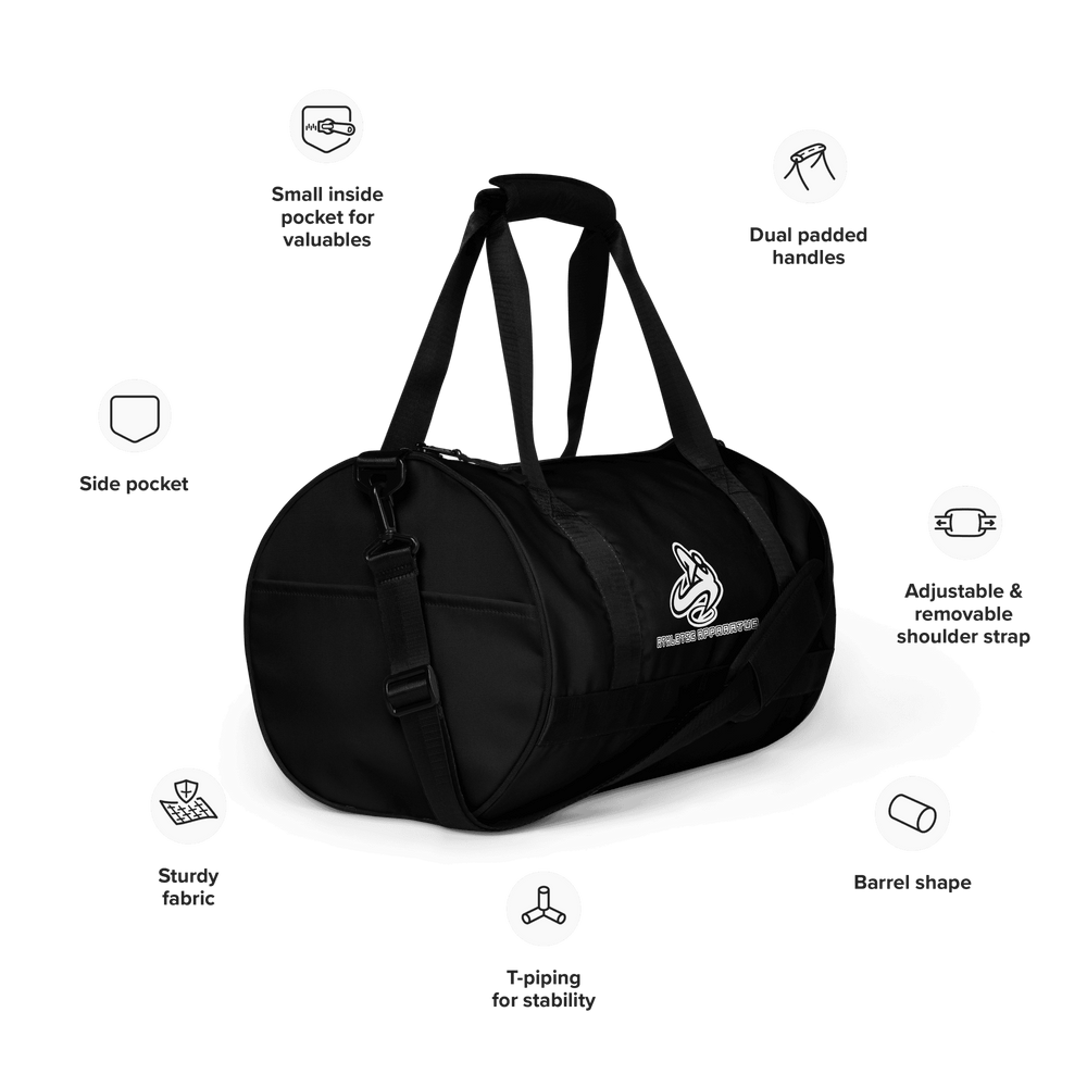 
                      
                        Athletic Apparatus Black gym bag
                      
                    