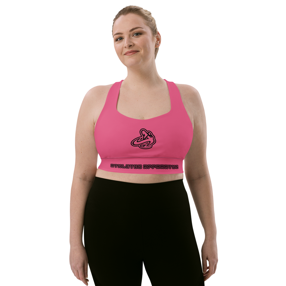 
                      
                        Athletic Apparatus Dark Pink DPBL Longline sports bra
                      
                    