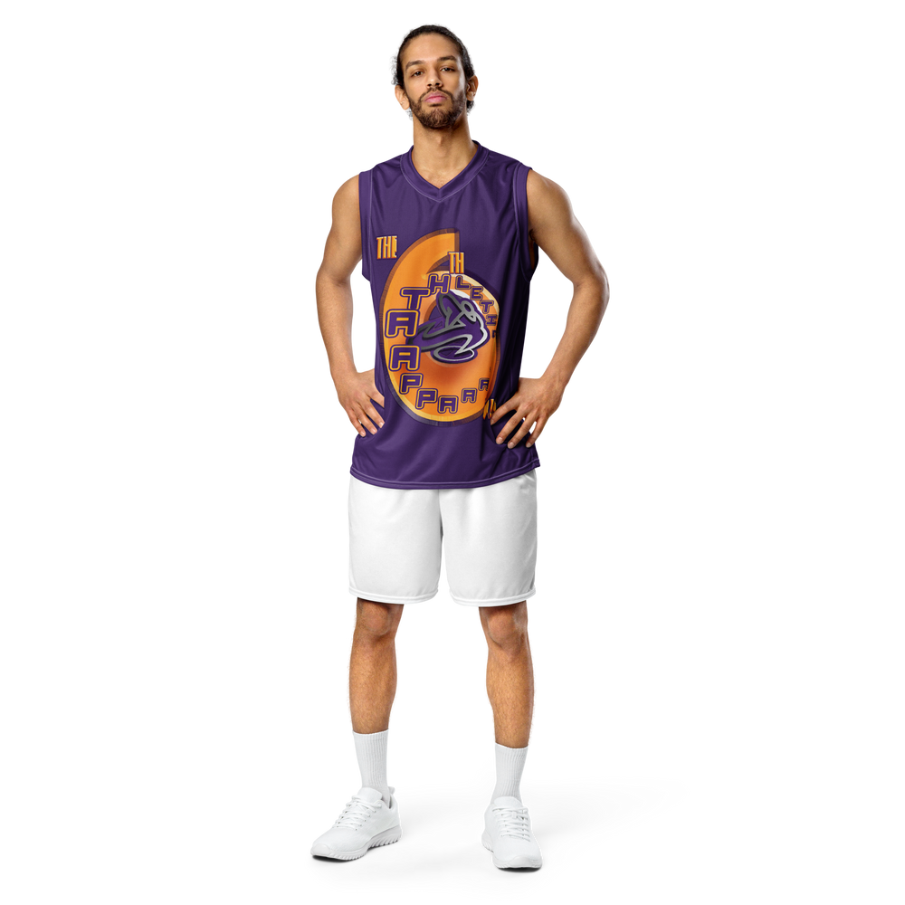
                  
                    A.A. The 6th Man Purple Recycled unisex basketball jersey
                  
                