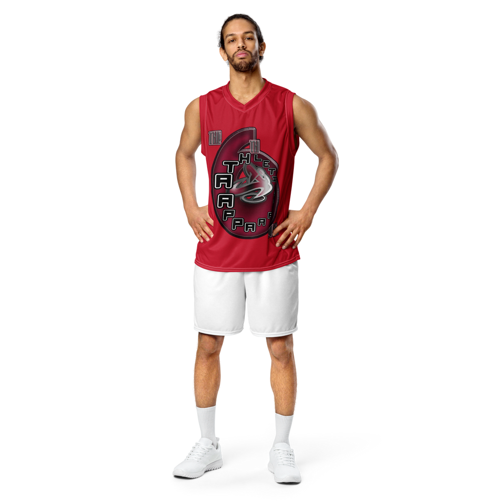 
                      
                        A.A. The 6th Man Red Recycled unisex basketball jersey
                      
                    