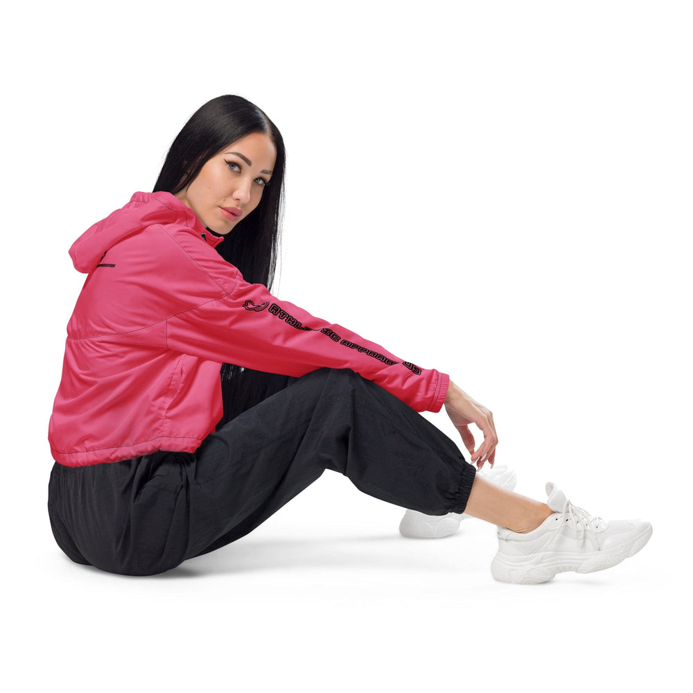 
                      
                        Athletic Apparatus Dark Pink PBL Women’s cropped windbreaker
                      
                    