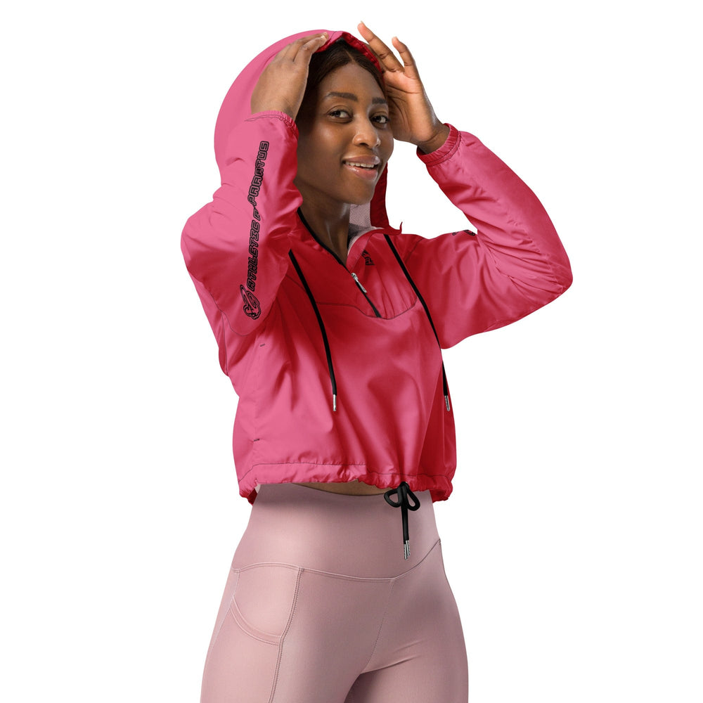 
                      
                        Athletic Apparatus Dark Pink PBL Women’s cropped windbreaker
                      
                    