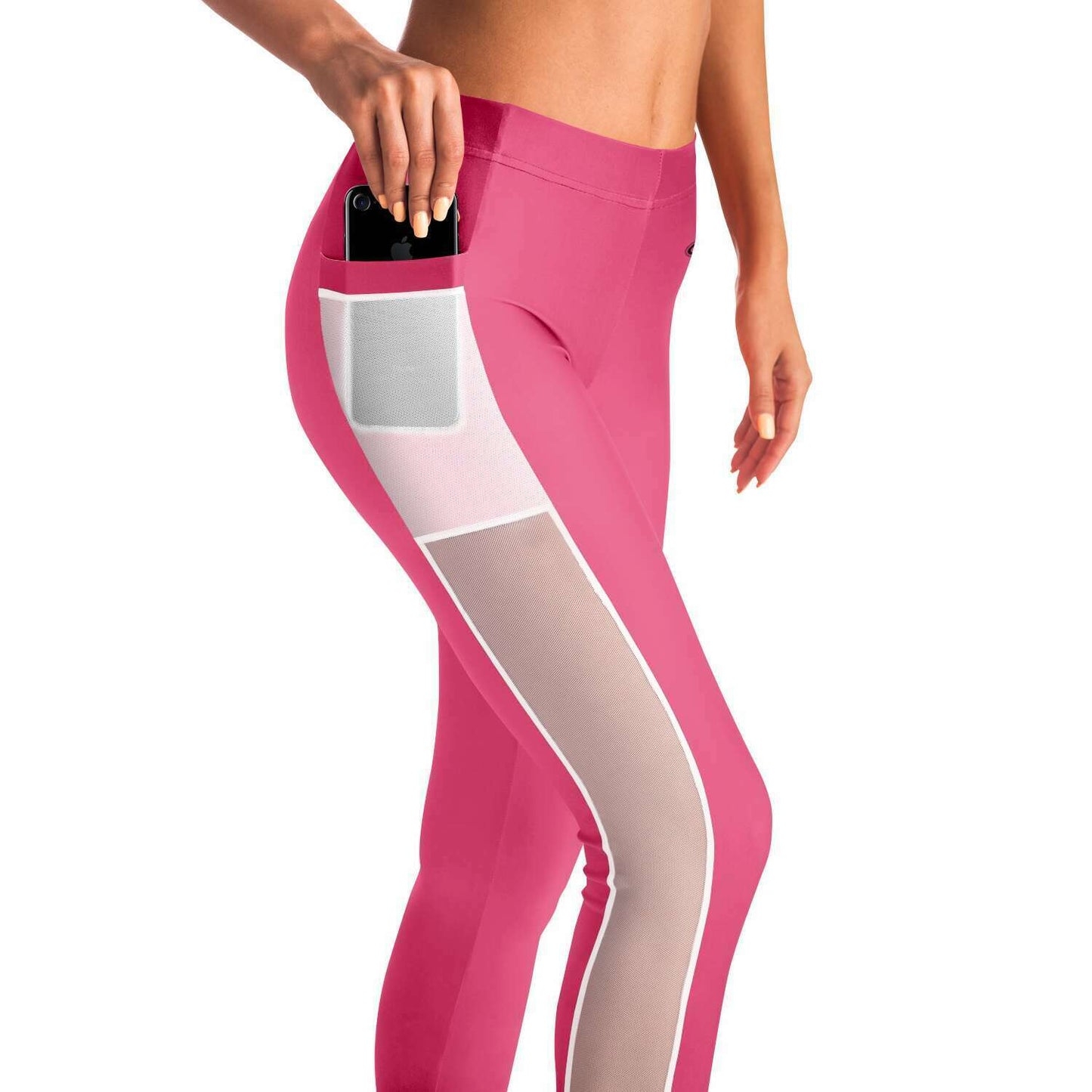 Athletic Apparatus Dark Pink PL V1 Mesh Pocket Legging