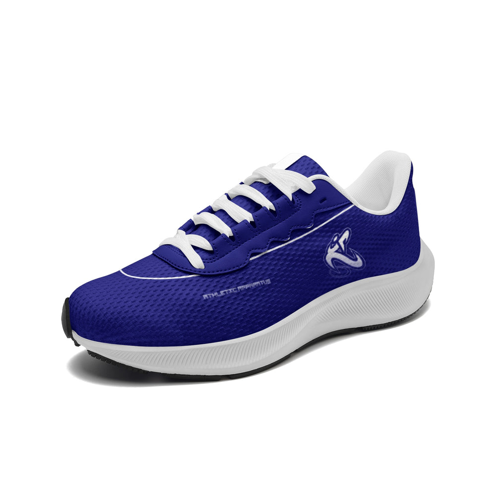 
                      
                        A.A. Unisex Navy Blue Mesh Tech Performance Running Shoes
                      
                    