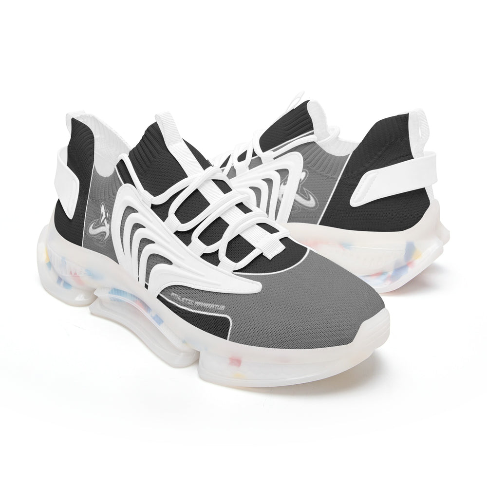
                      
                        Athletic Apparatus Grey Black Unisex Air Heel React Sneakers
                      
                    
