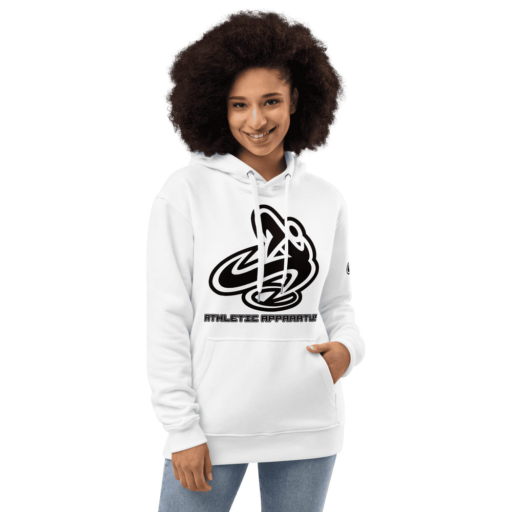 
                      
                        Athletic Apparatus White W Premium eco hoodie
                      
                    