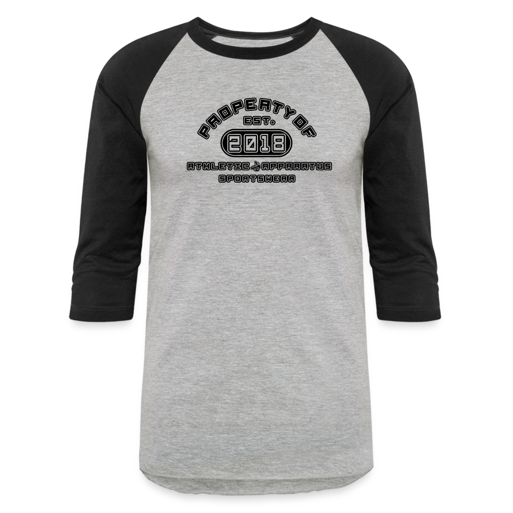 
                  
                    A.A. property of BL Baseball T-Shirt - heather gray/black
                  
                
