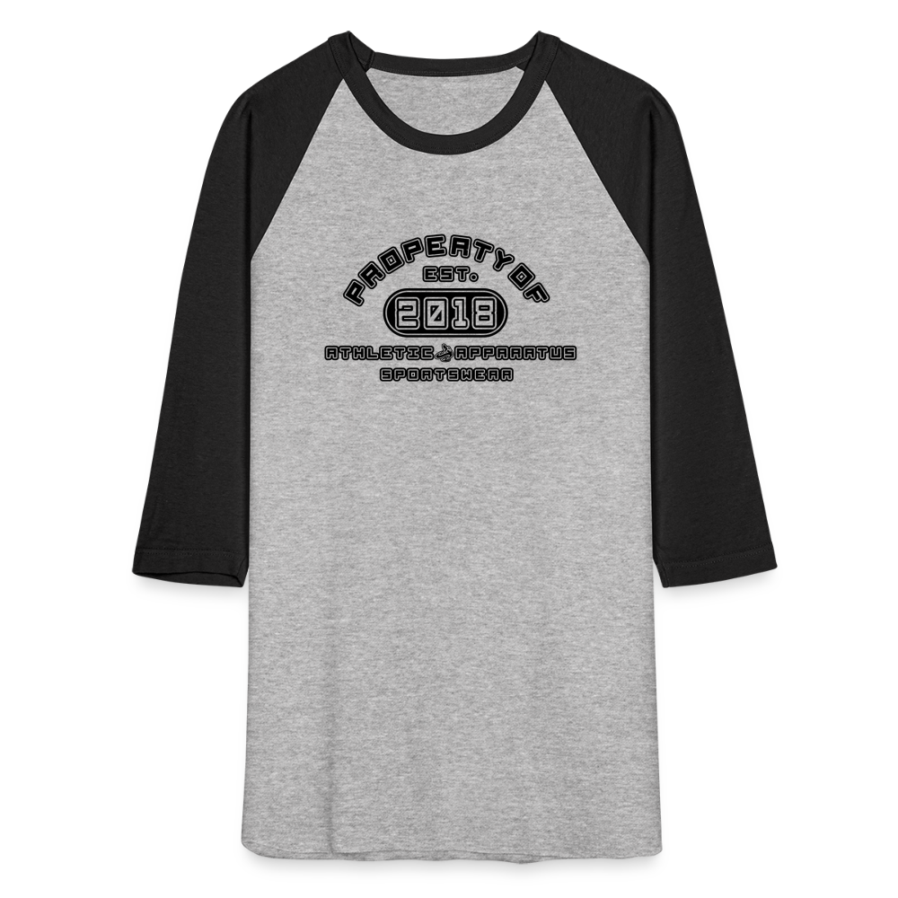 
                  
                    A.A. property of BL Baseball T-Shirt - heather gray/black
                  
                