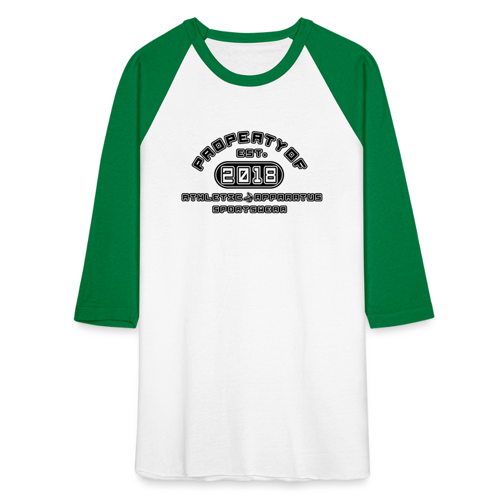 
                  
                    A.A. property of BL Baseball T-Shirt - white/kelly green
                  
                