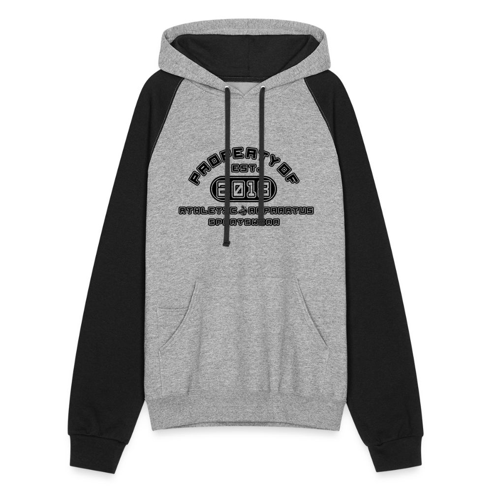 A.A. property of BL Color block Hoodie - heather gray/black