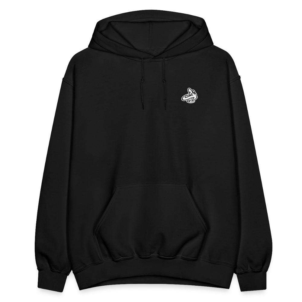 A.A. Black Heavy Blend Adult Hoodie - black