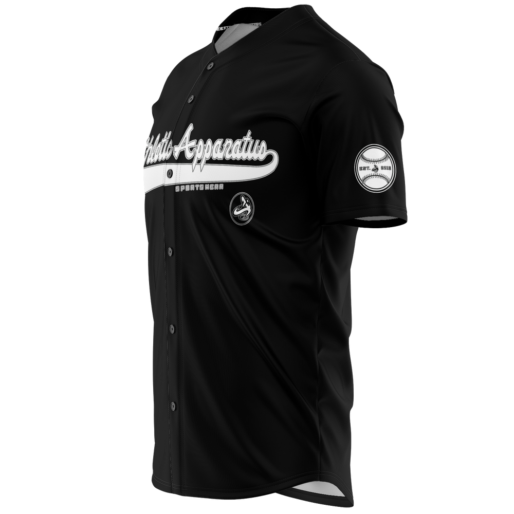 
                      
                        ATHLETIC APPARATUS WHITE LOGO BLACK V2 BASEBALL JERSEY - Athletic Apparatus
                      
                    