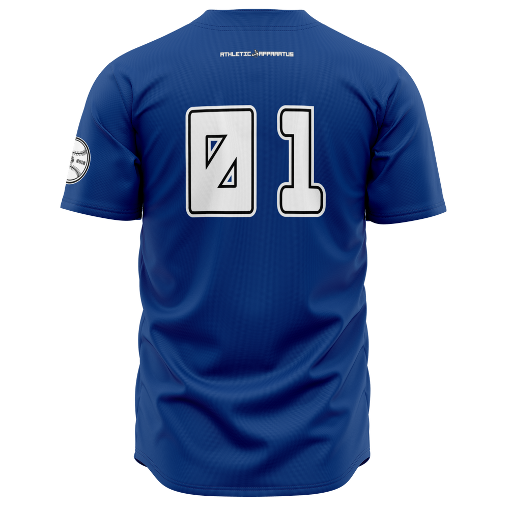 
                      
                        ATHLETIC APPARATUS WBL ROYAL BLUE E1 BASEBALL JERSEY - Athletic Apparatus
                      
                    