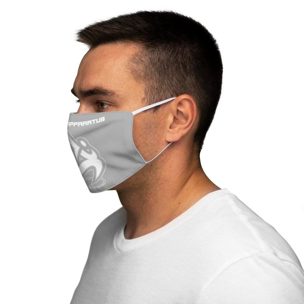 
                      
                        Athletic Apparatus Grey 2 White logo Snug-Fit Polyester Face Mask - Athletic Apparatus
                      
                    