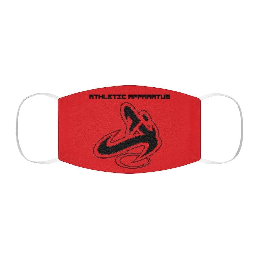 Athletic Apparatus Red 1 Black logo Snug-Fit Polyester Face Mask - Athletic Apparatus