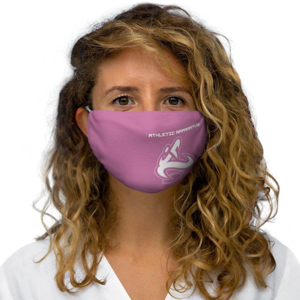 Copy of Athletic Apparatus Pink 1 White logo Snug-Fit Polyester Face Mask - Athletic Apparatus