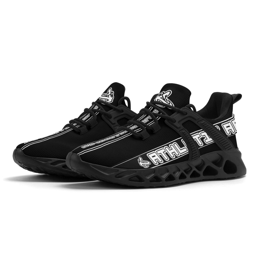 Athletic Apparatus Black Mens New Elastic Sport Sneakers