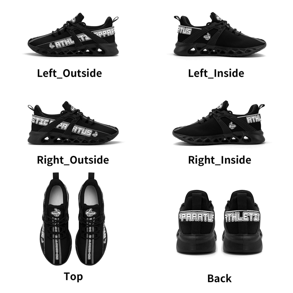 
                      
                        Athletic Apparatus Black Mens New Elastic Sport Sneakers
                      
                    