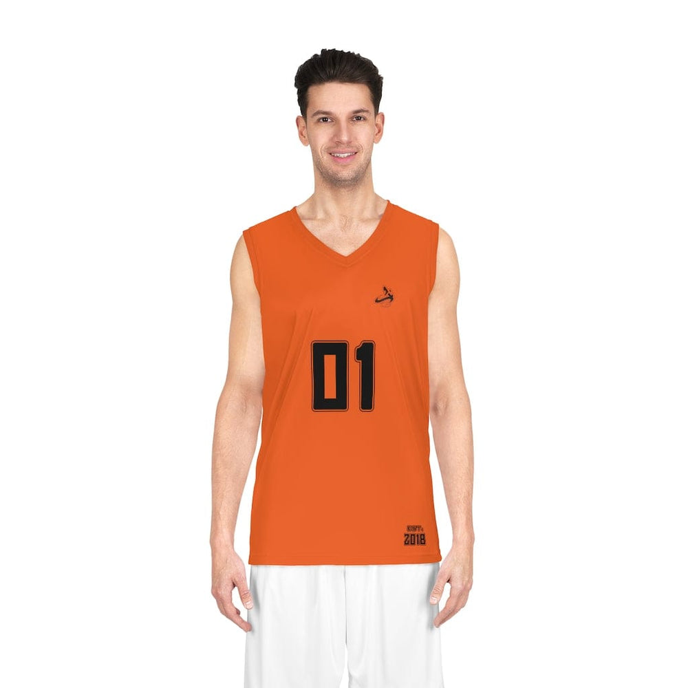 
                      
                        Athletic Apparatus Orange BL Basketball Jersey
                      
                    