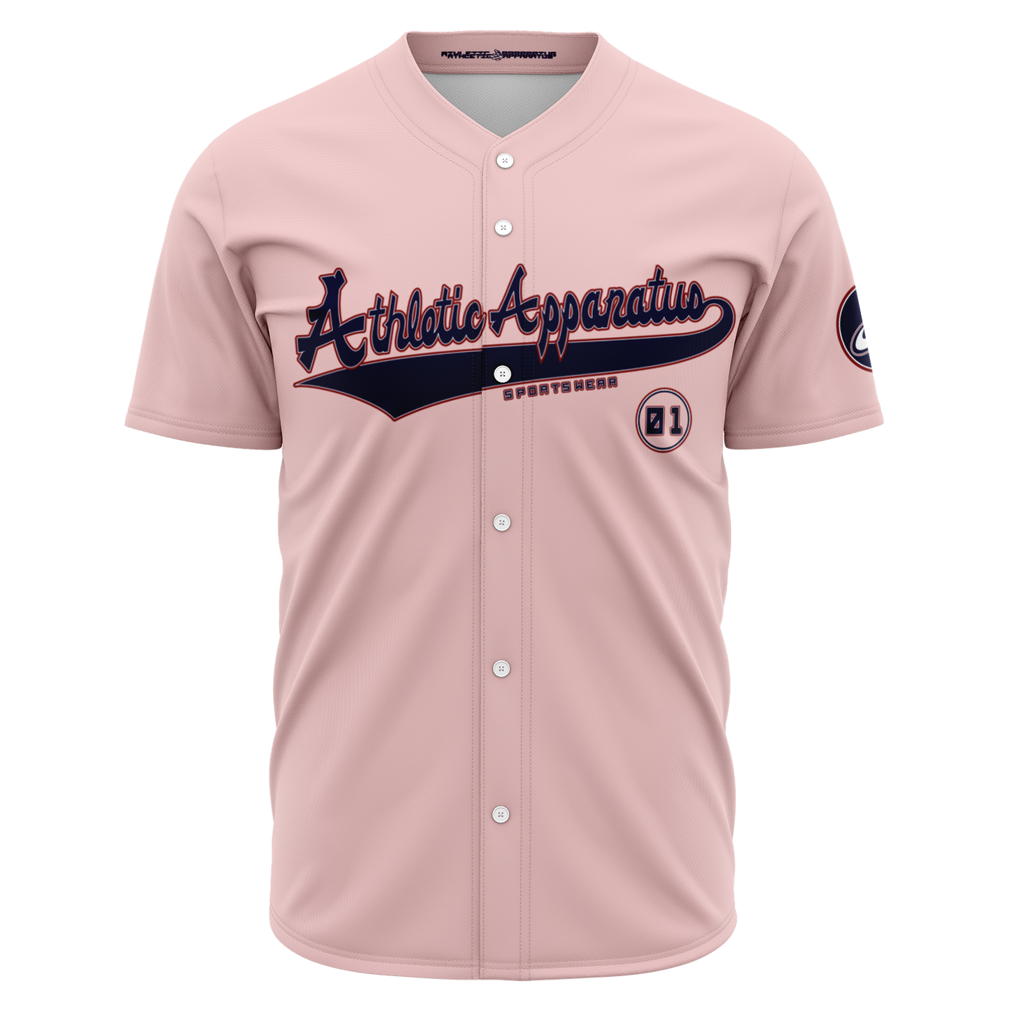 ATHLETIC APPARATUS RWB LOGO PINK E2 BASEBALL JERSEY - Athletic Apparatus