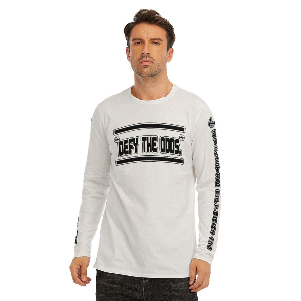 A.A. White V2 BL Long Sleeve T-Shirt Defy The Odds