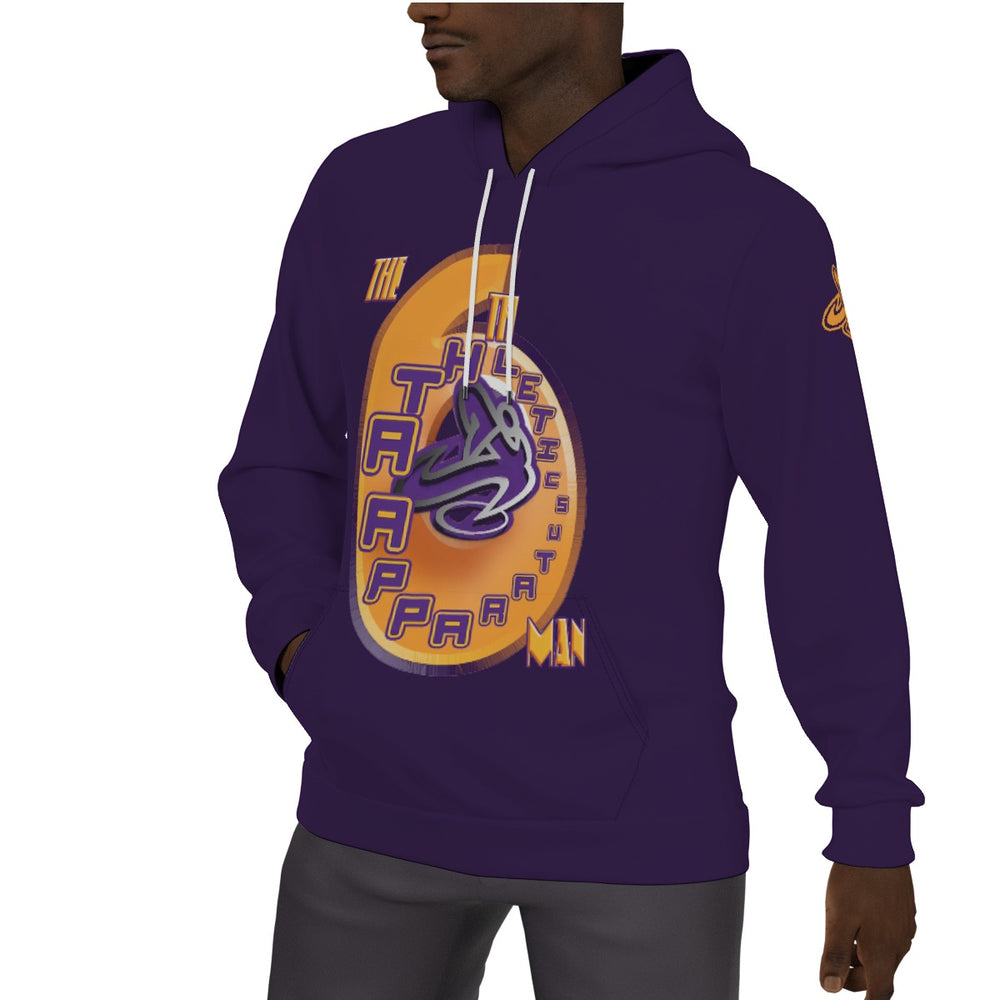 A.A. The 6th Man Purple Men's Thicken Pullover Hoodie