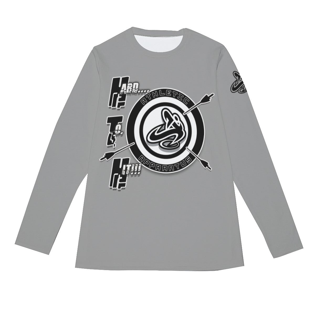 Athletic Apparatus JC2 LS Grey 2 bl Men's O-Neck T-Shirt | Cotton - Athletic Apparatus