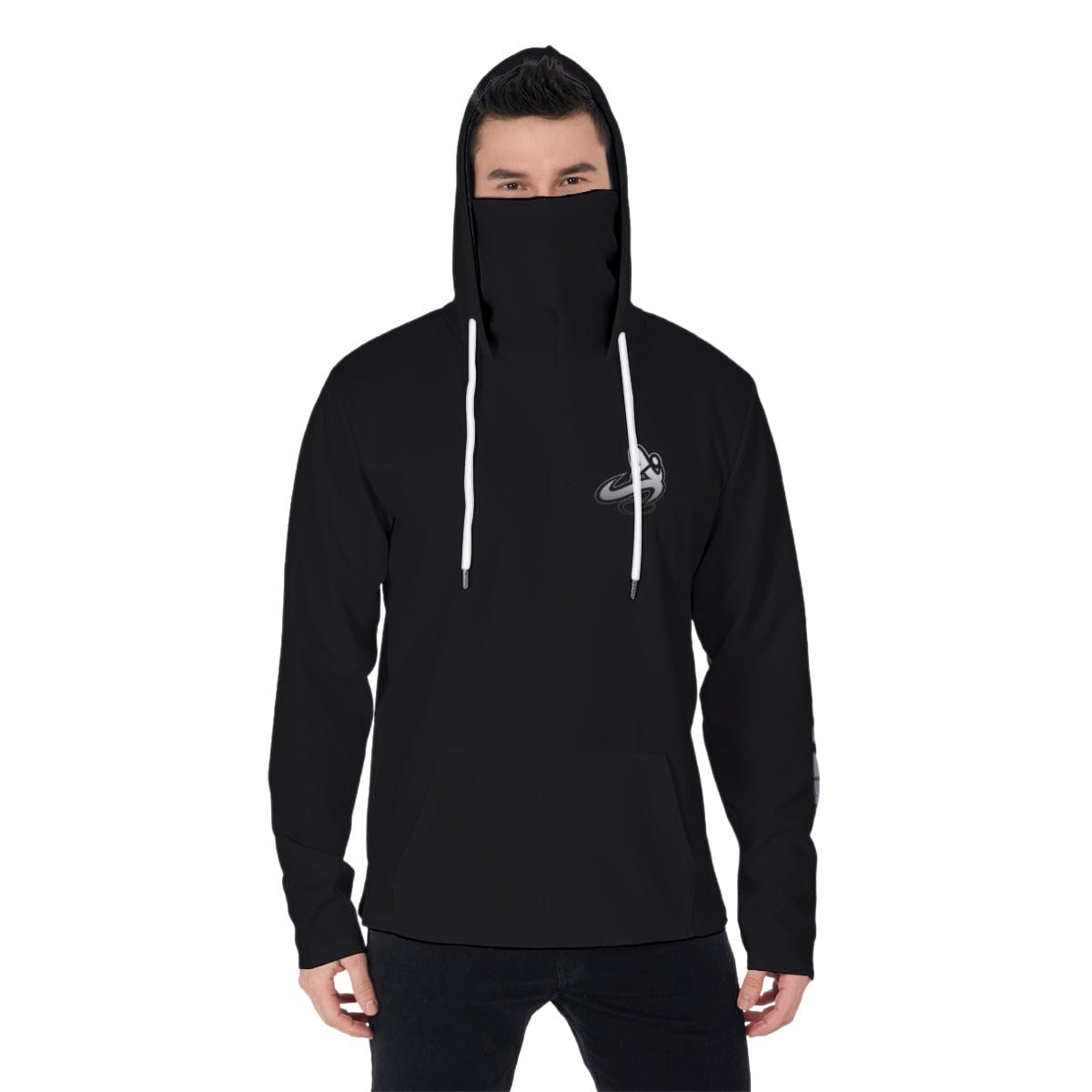Athletic Apparatus Men's Black FL V1 Fur Lined Pullover Hoodie With Mask - Athletic Apparatus