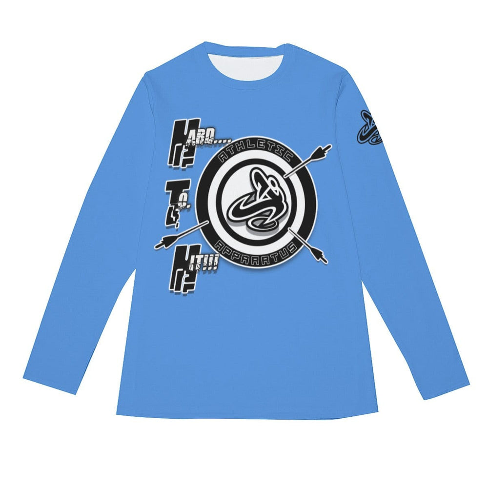 Athletic Apparatus JC2 LS Blue 1 bl Men's O-Neck T-Shirt | Cotton - Athletic Apparatus